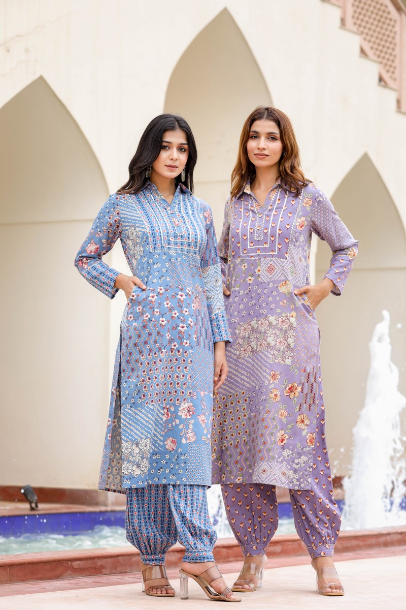 graceful cotton kurta set