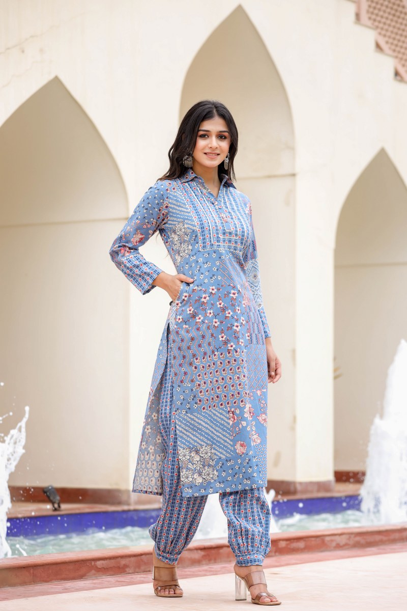 graceful cotton kurta set