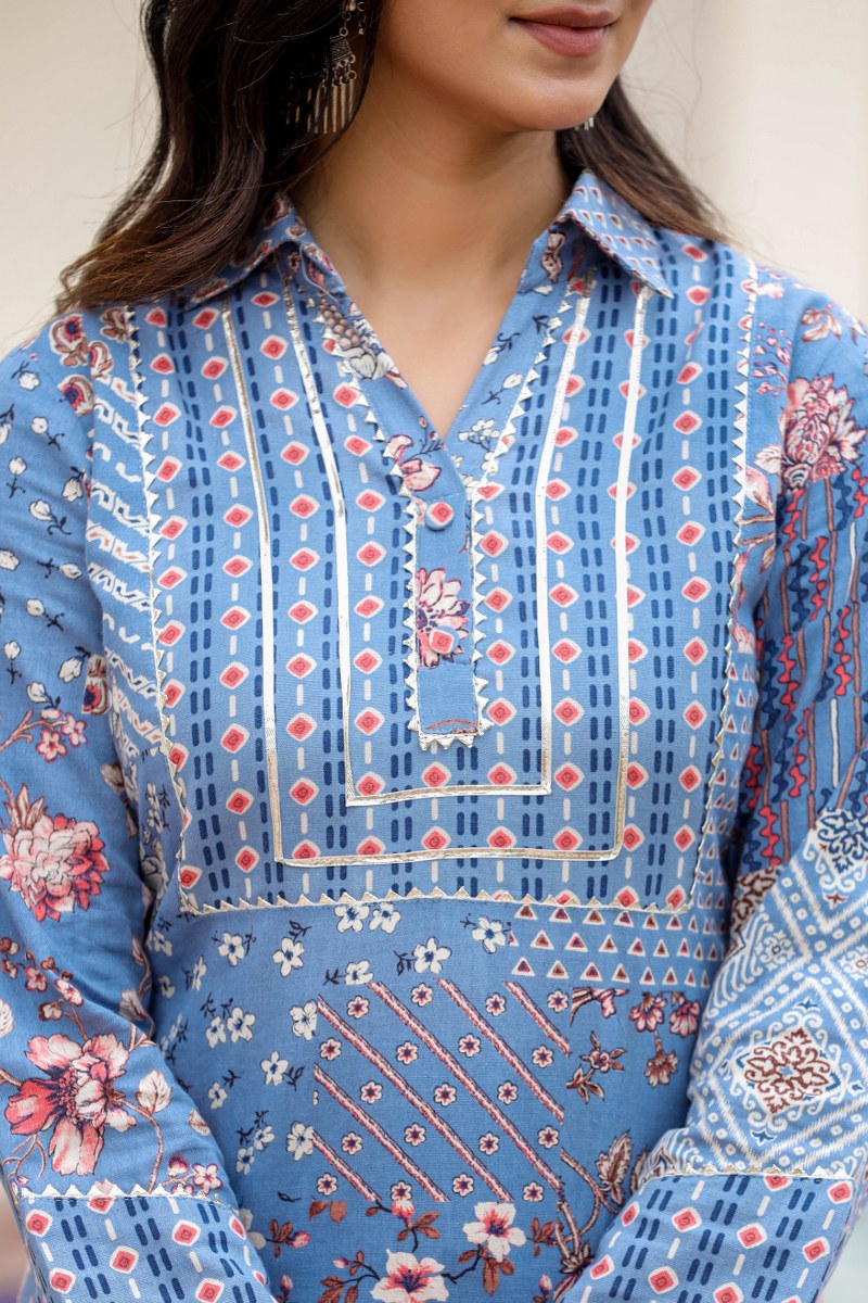 graceful cotton kurta set