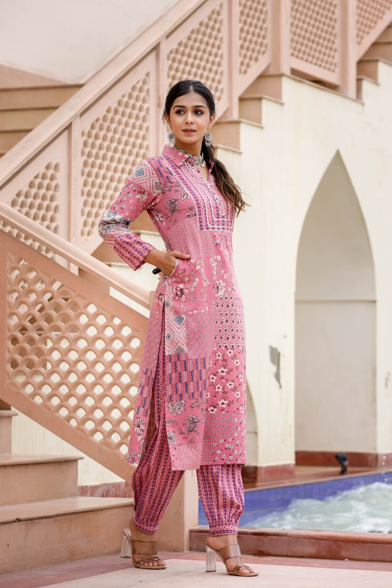 graceful cotton kurta set