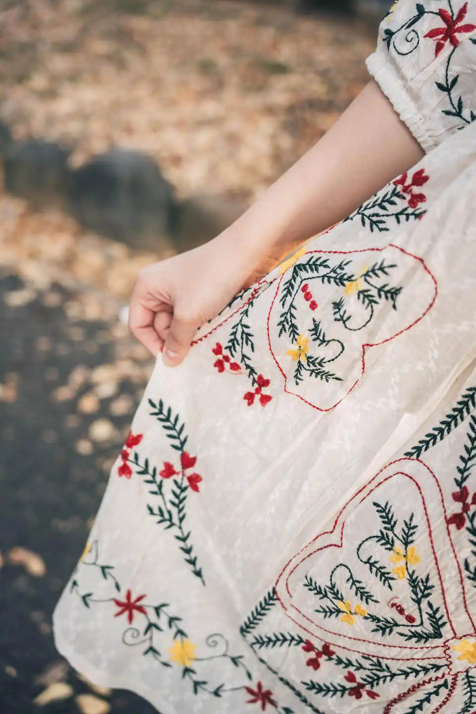 Boho Embroidered Short Dress