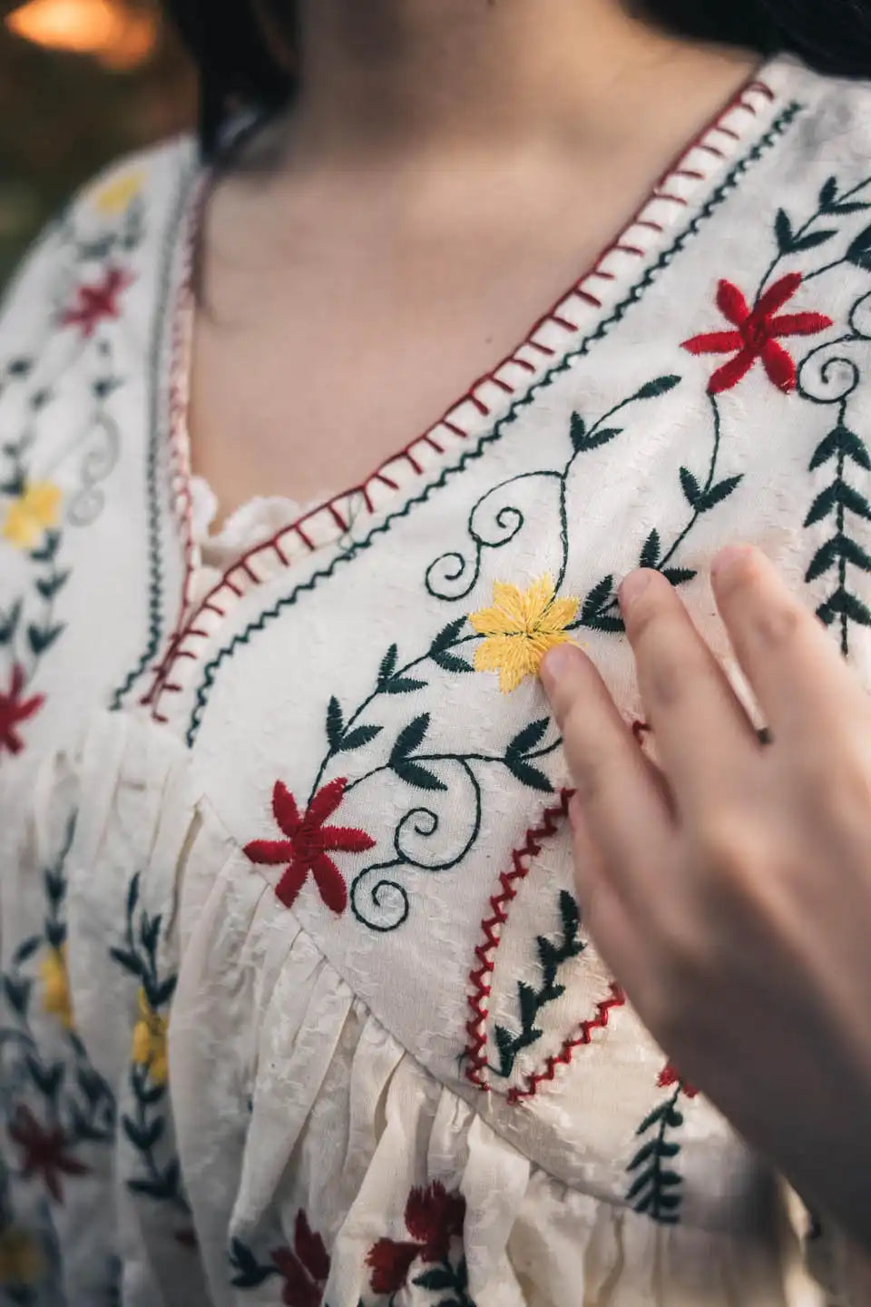 Boho Embroidered Short Dress