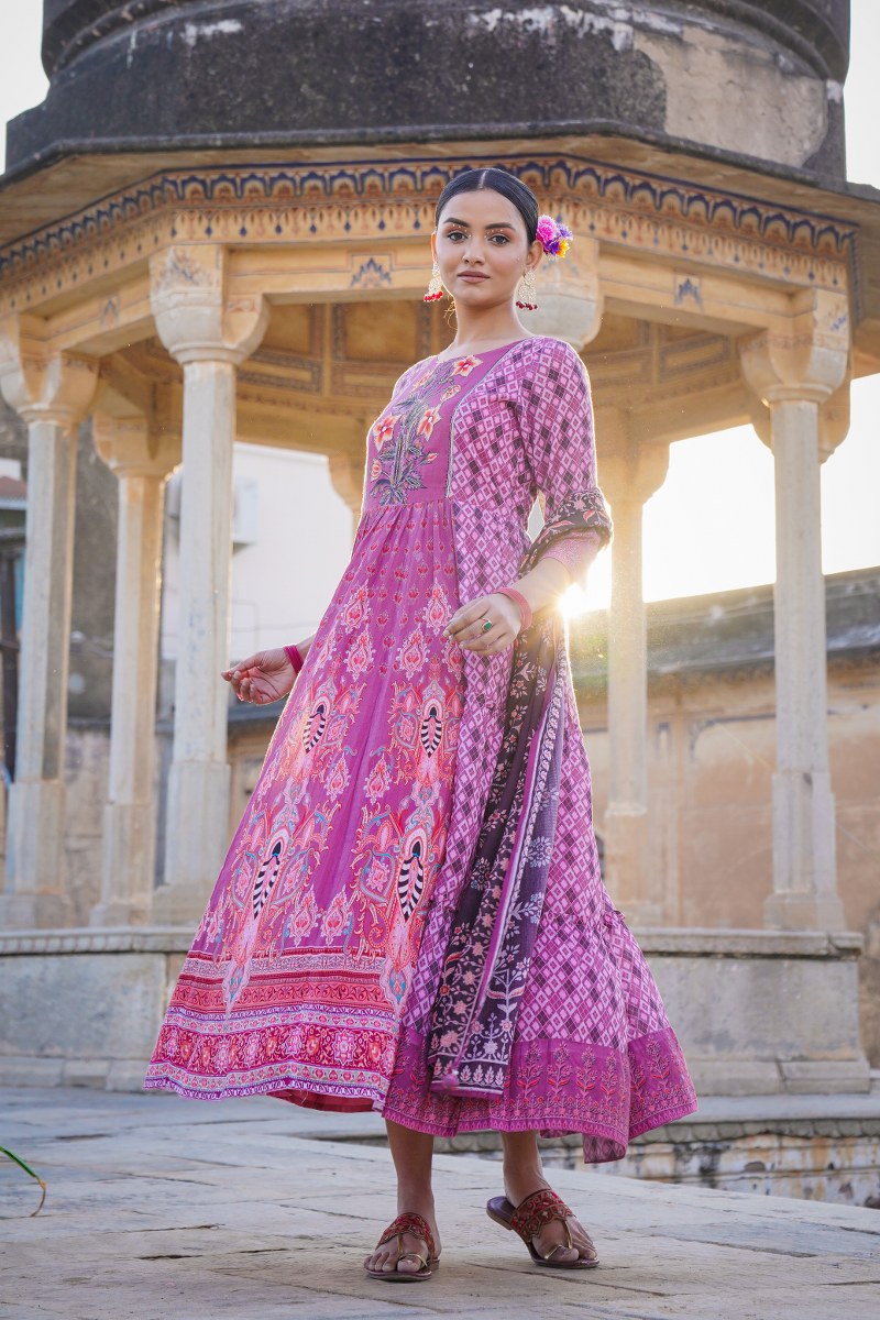 elegant and stylish purple long dress perfect for any occasion