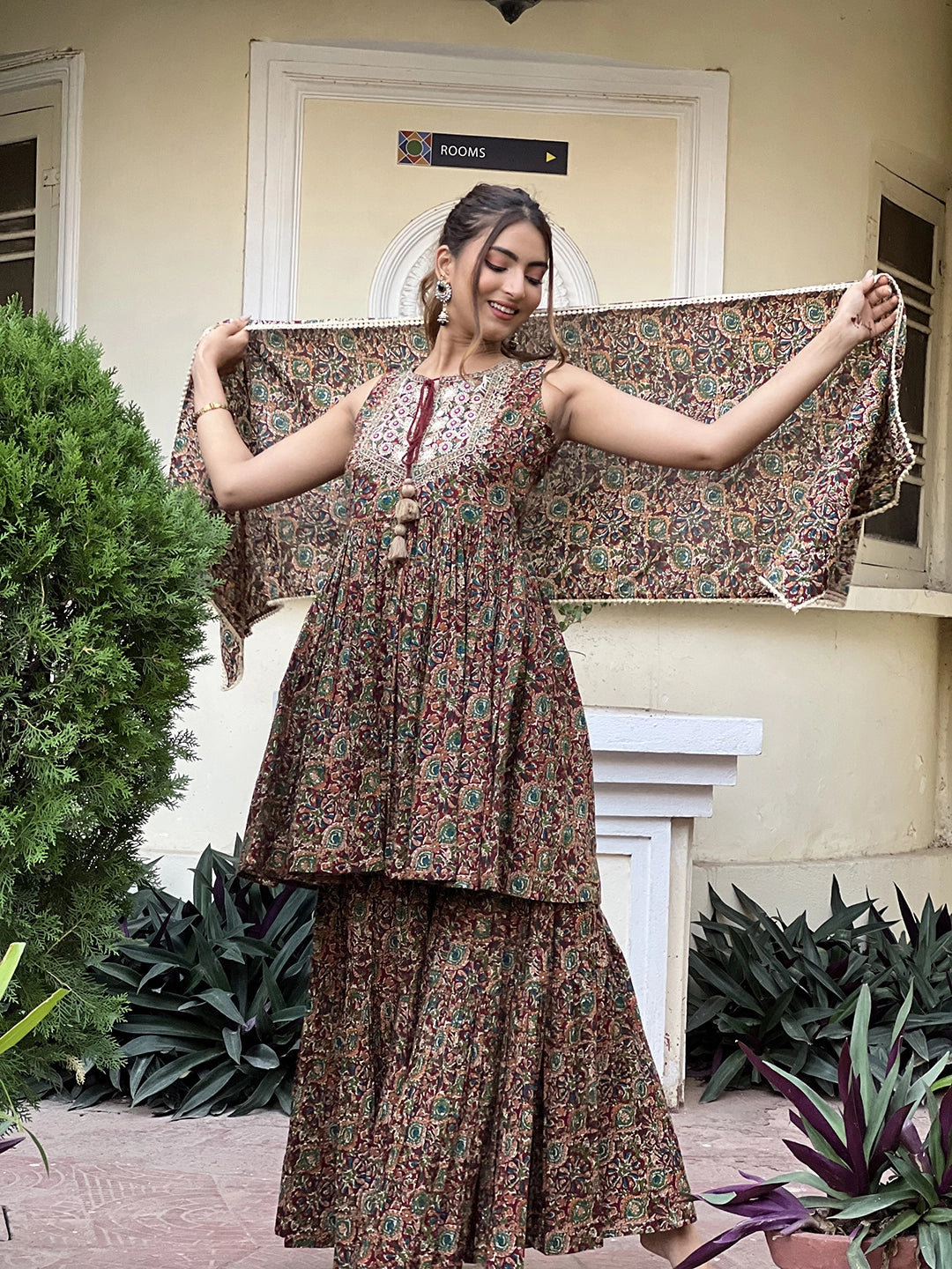  of effortless cotton sharara set